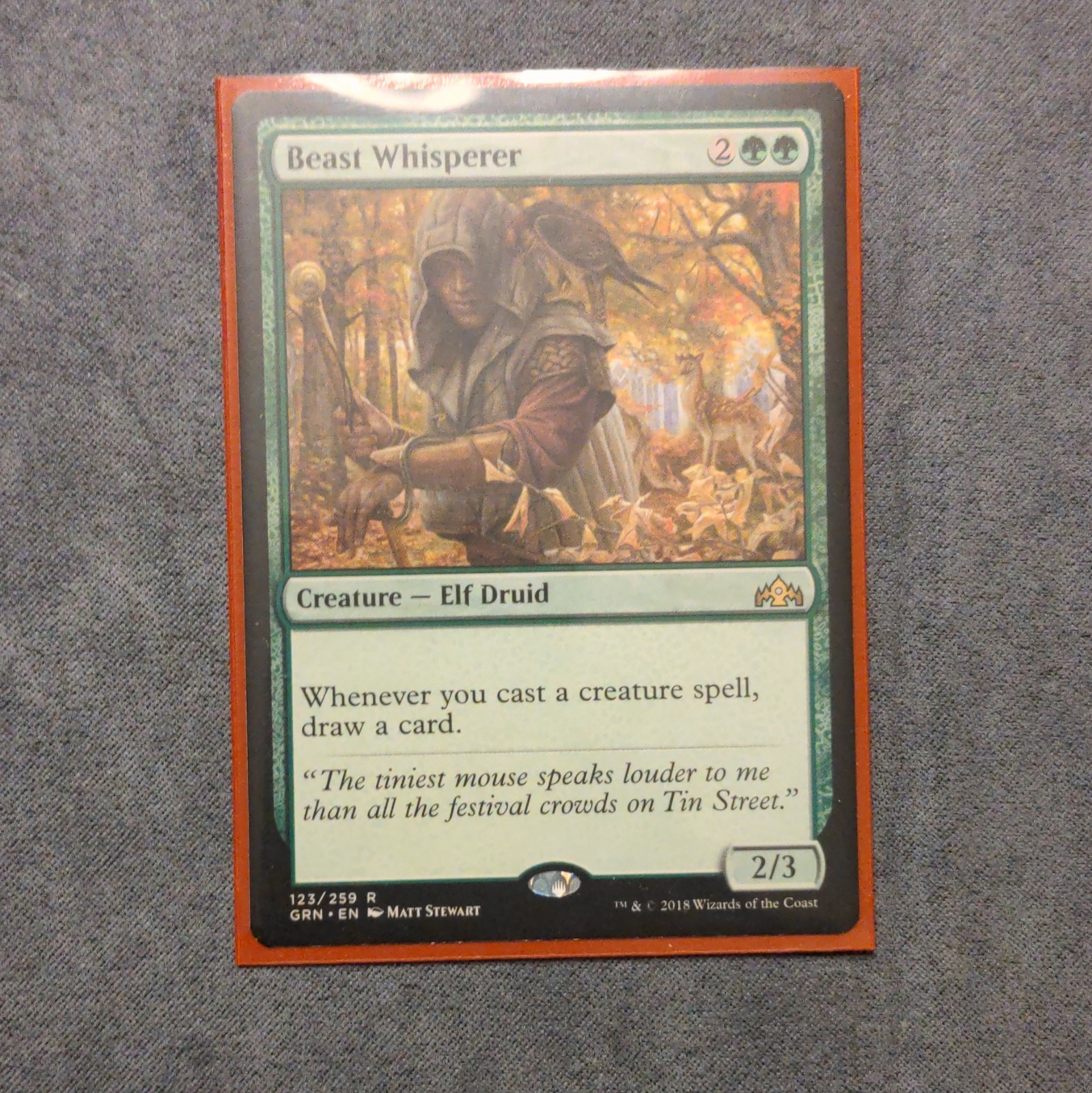 Magic The Gathering, Beast Whisperer #123/259, Guilds of Ravnica NM