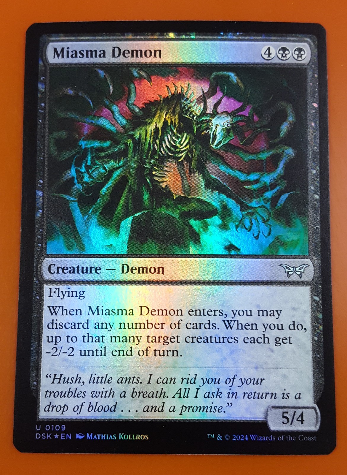 1x Miasma Demon | FOIL | Duskmourn: House of Horror | MTG Magic Cards