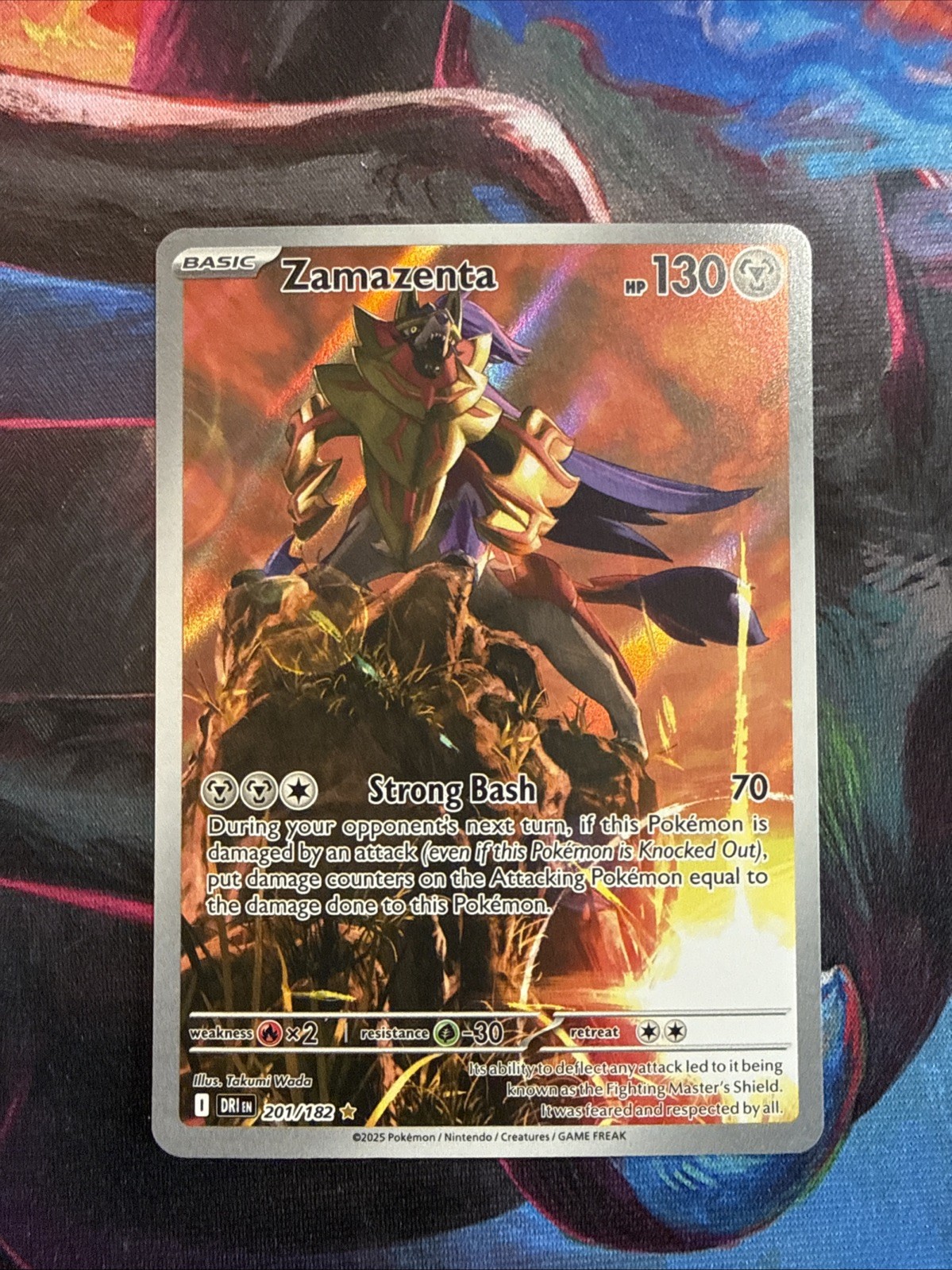 Pokémon TCG Zamazenta Destined Rivals 201/182 Full Illustration