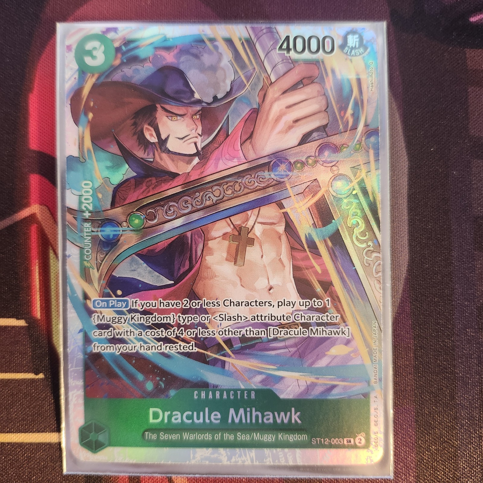 Dracule Mihawk ST12-003 Starter Deck 12: Zoro and Sanji Foil