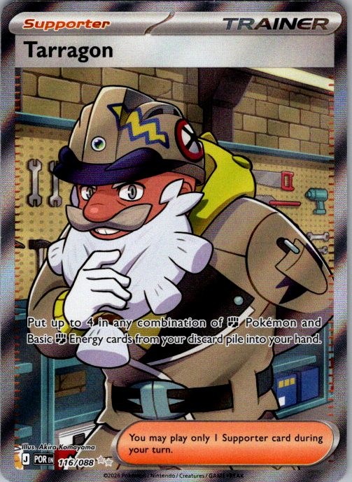 Tarragon Holo Ultra Rare ME03: Perfect Order 116/088 NM Akira Komayama