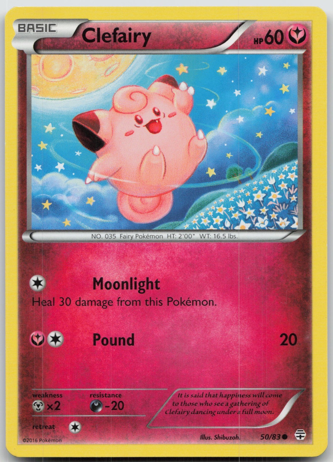 Clefairy Common Generations 50/83 LP Shibuzoh
