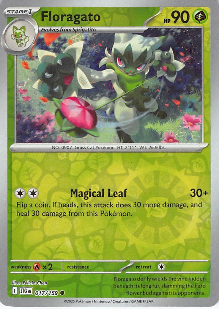 Floragato 017/159 Journey Together Reverse Holofoil