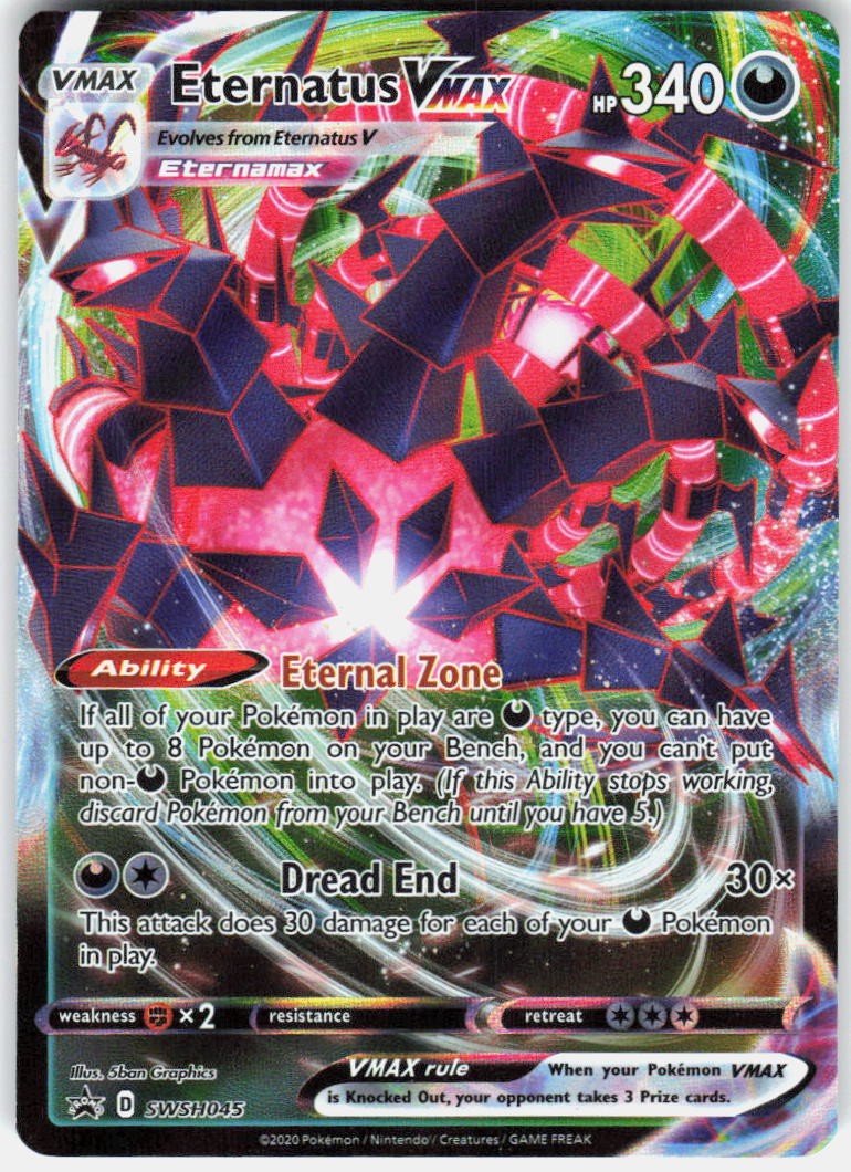 Eternatus VMAX SWSH045 Holo Promo Sword & Shield Promo Pokemon