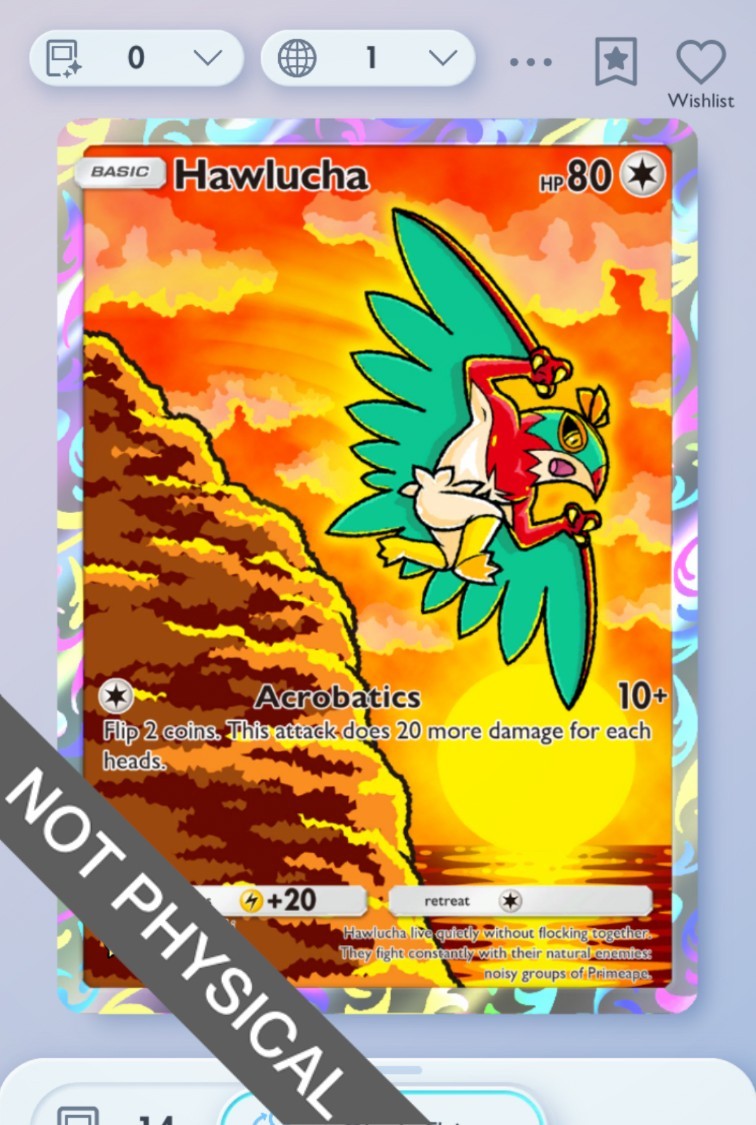 Pokemon TCG POCKET – Hawlucha 1⭐, Paradox Drive, English