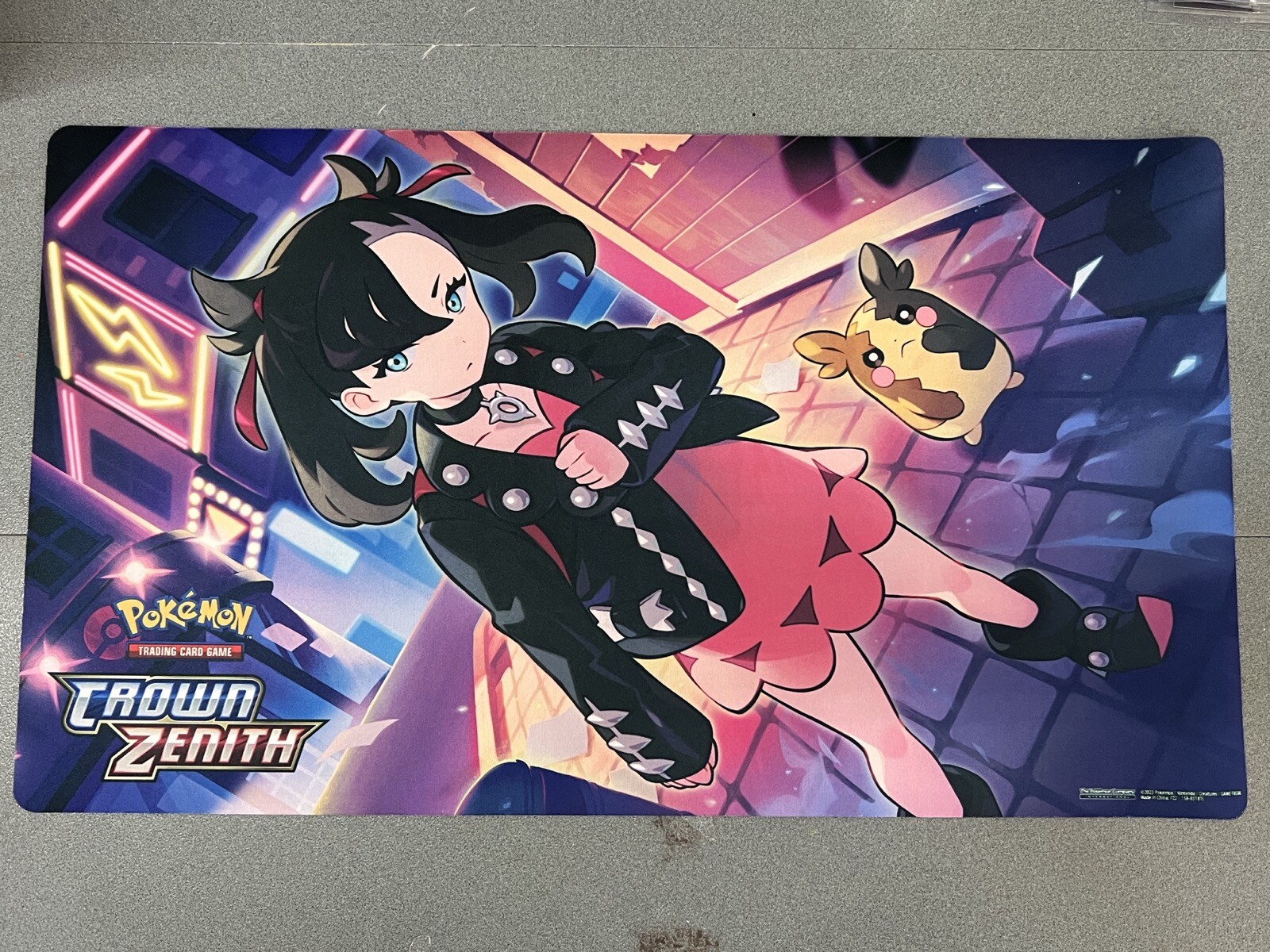 Pokemon Crown Zenith Premium Collection Morpeko + Marnie Playmat Brand New