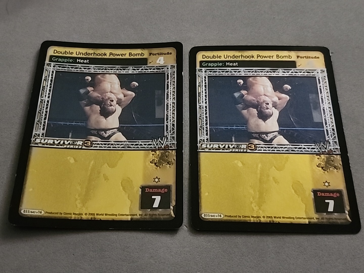 RAW DEAL Comic Images DOUBLE UNDERHOOK POWER BOMB HEAT SS3 FOIL 2 AVAILABLE