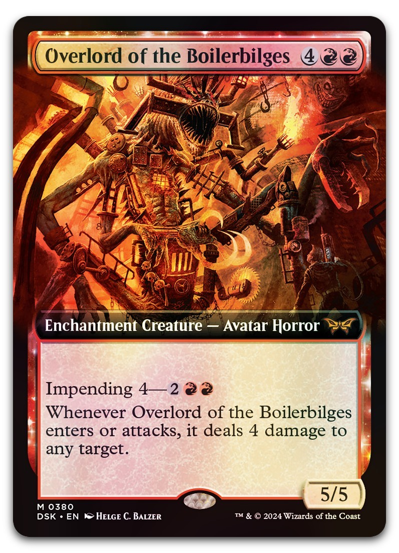 Overlord of the Boilerbilges (Extended Art) #380 (Foil) NM Duskmourn Magic MTG