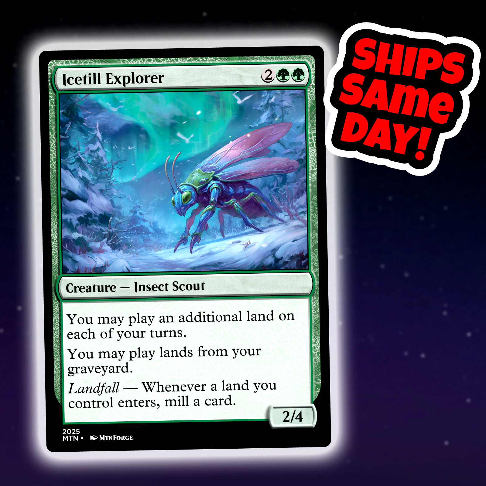Icetill Explorer – Custom Art Magic: The Gathering Playtest Card – Commander EDH