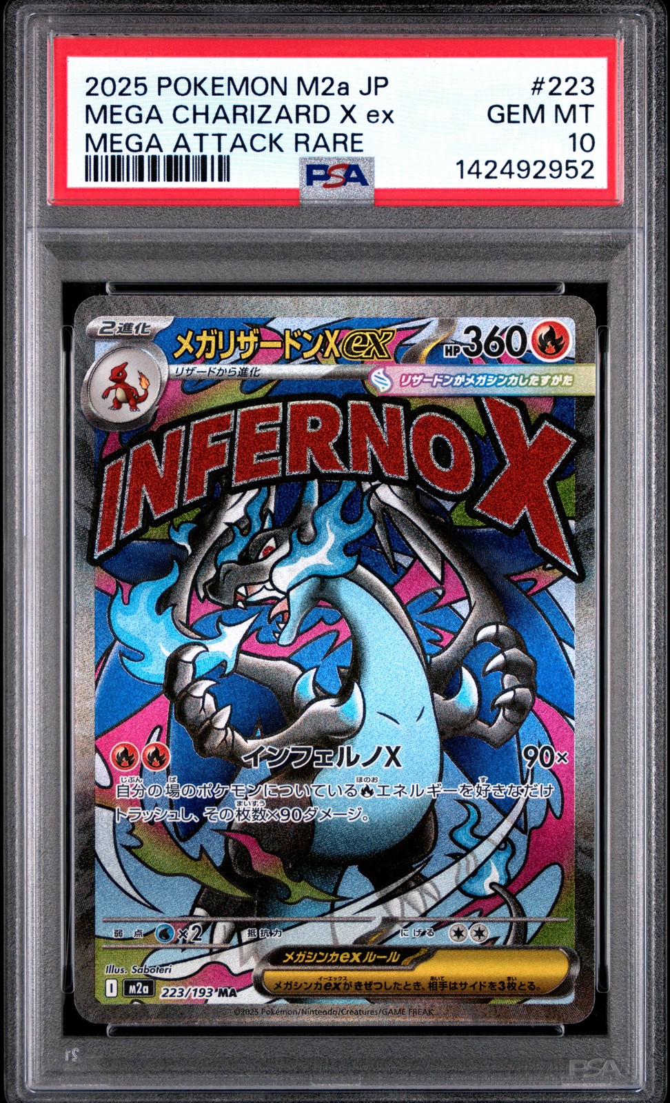 PSA 10 Mega Charizard X EX Attack Rare 223 M2a-mega Dream EX Japanese Pokemon