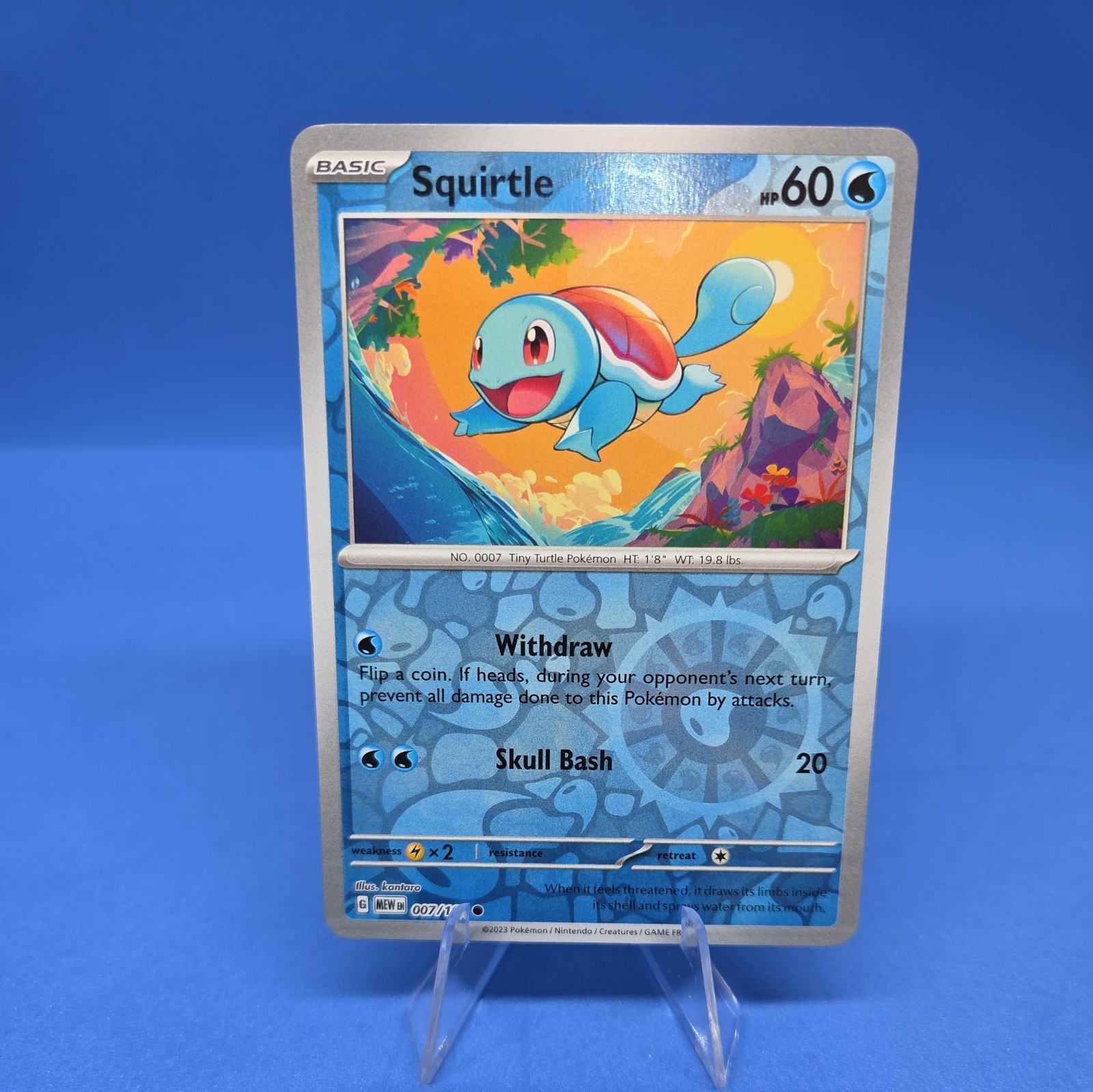 Squirtle – Reverse Holo – 7/165 Scarlet & Violet 151 – Pokémon TCG