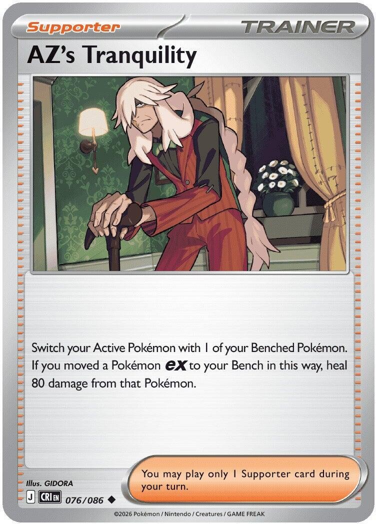 AZ’s Tranquility – [CRI – 076/086] – Uncommon – Pokemon – EN