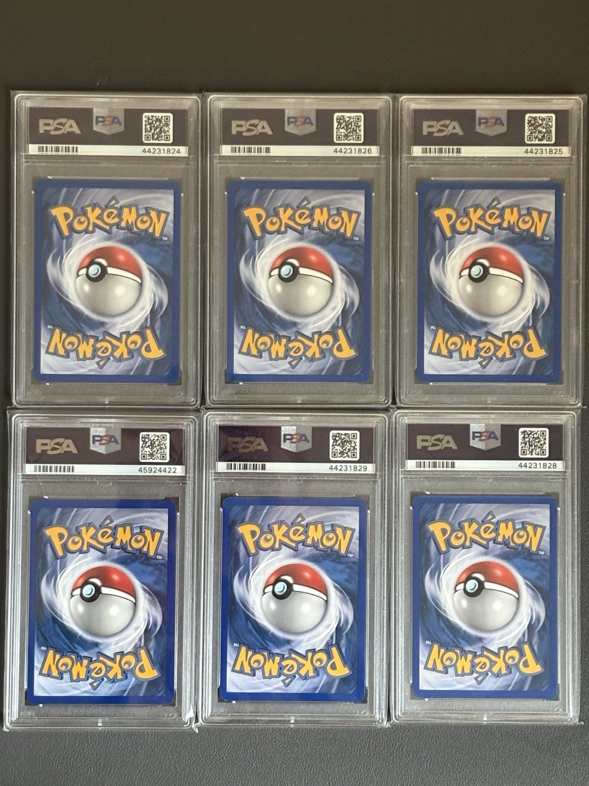 2005 Pokemon EX Emerald Energy Holo Set (6) Energy PSA 9 Fire Water Grass