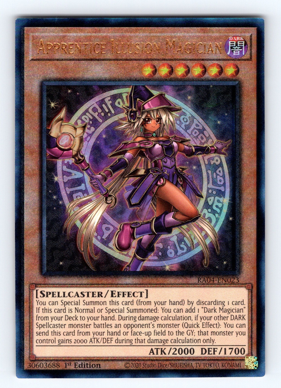 Yugioh Apprentice Illusion Magician RA04-EN023 Ultimate Rare – NM 💎