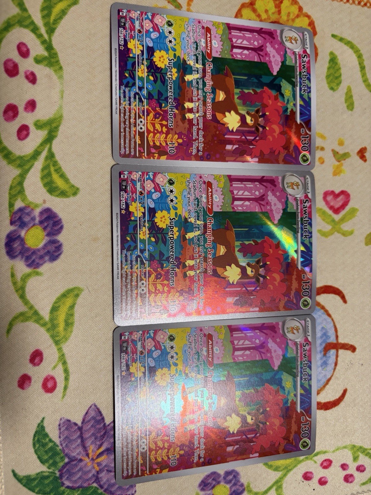 Sawsbuck 166/162 SV05: Temporal Forces Holo