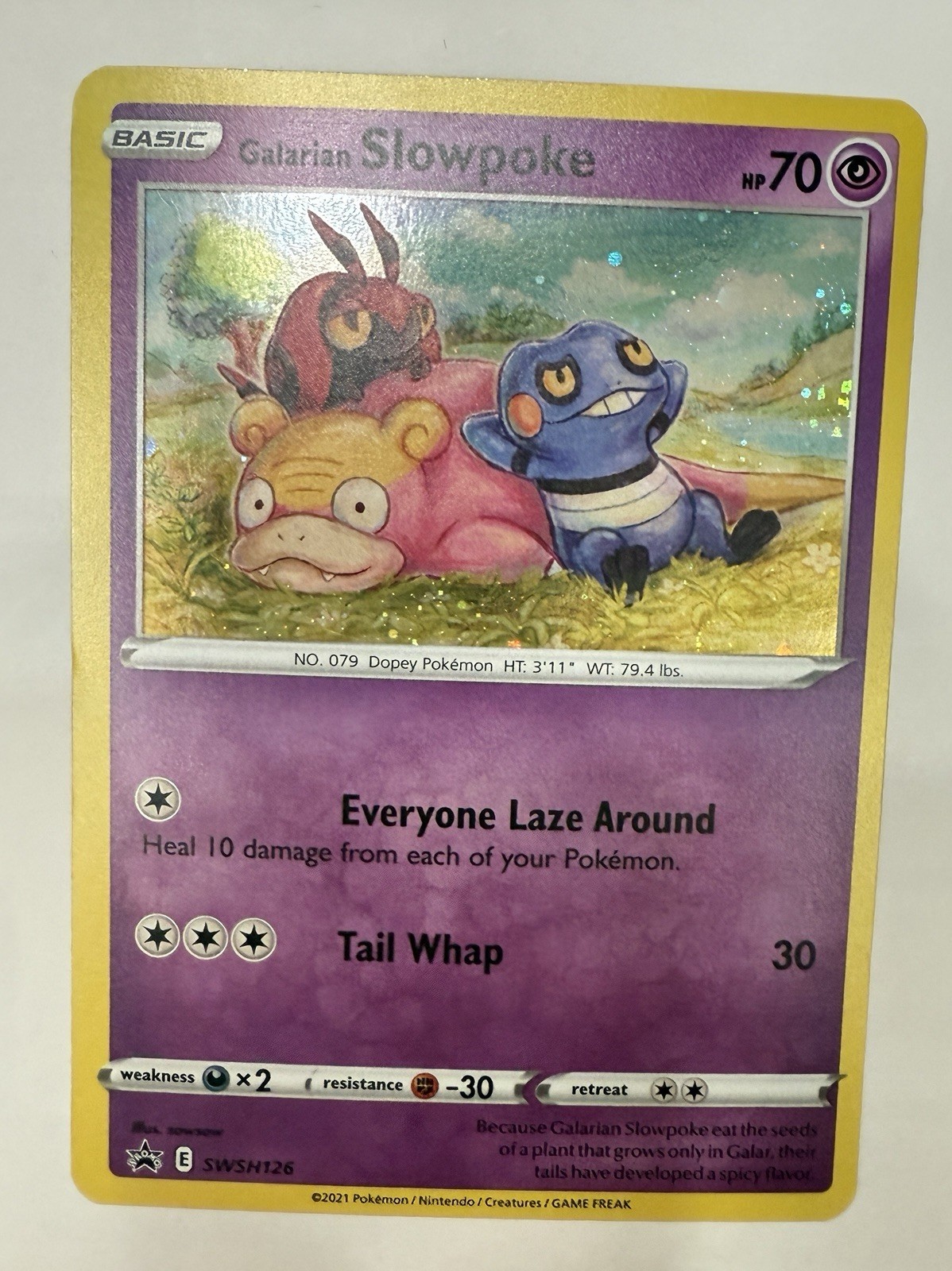 Galarian Slowpoke SWSH126 SWSH: Sword & Shield Promo Cards Holo LP