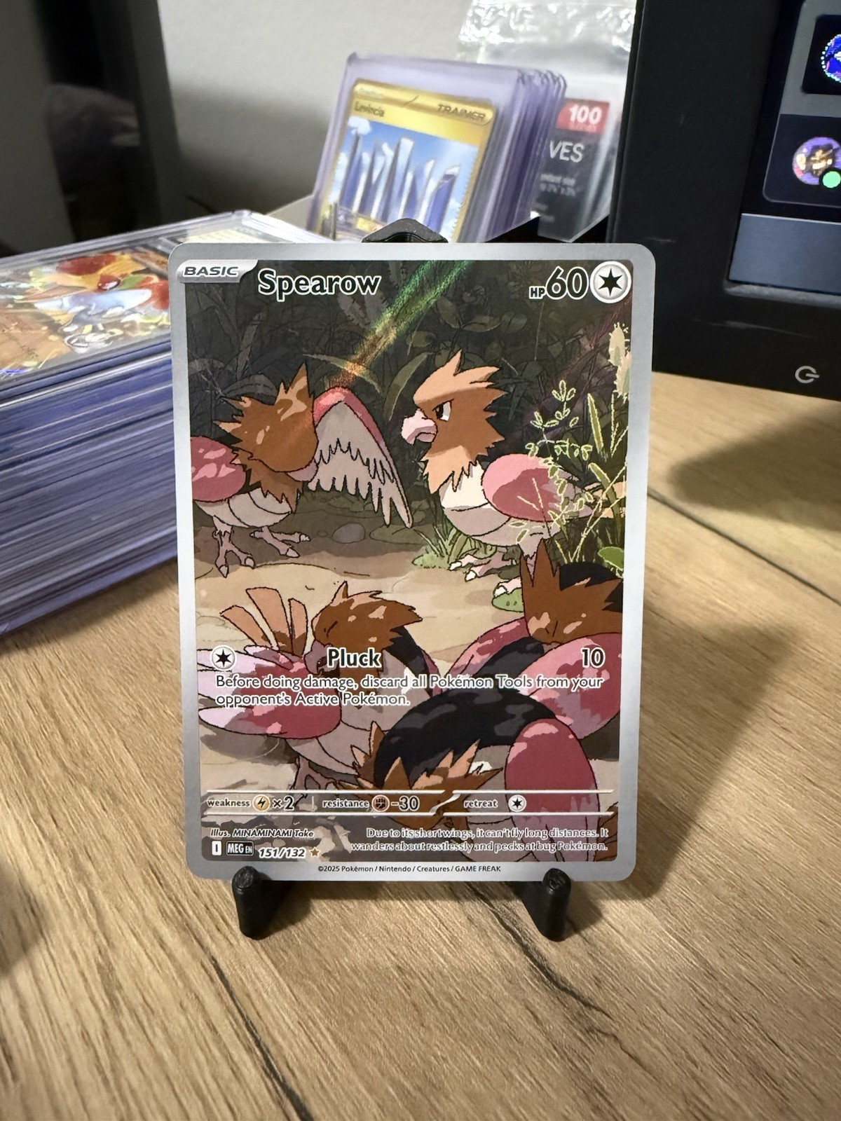 Spearow Holo Illustration Rare ME01: Mega Evolution 151/132 NM
