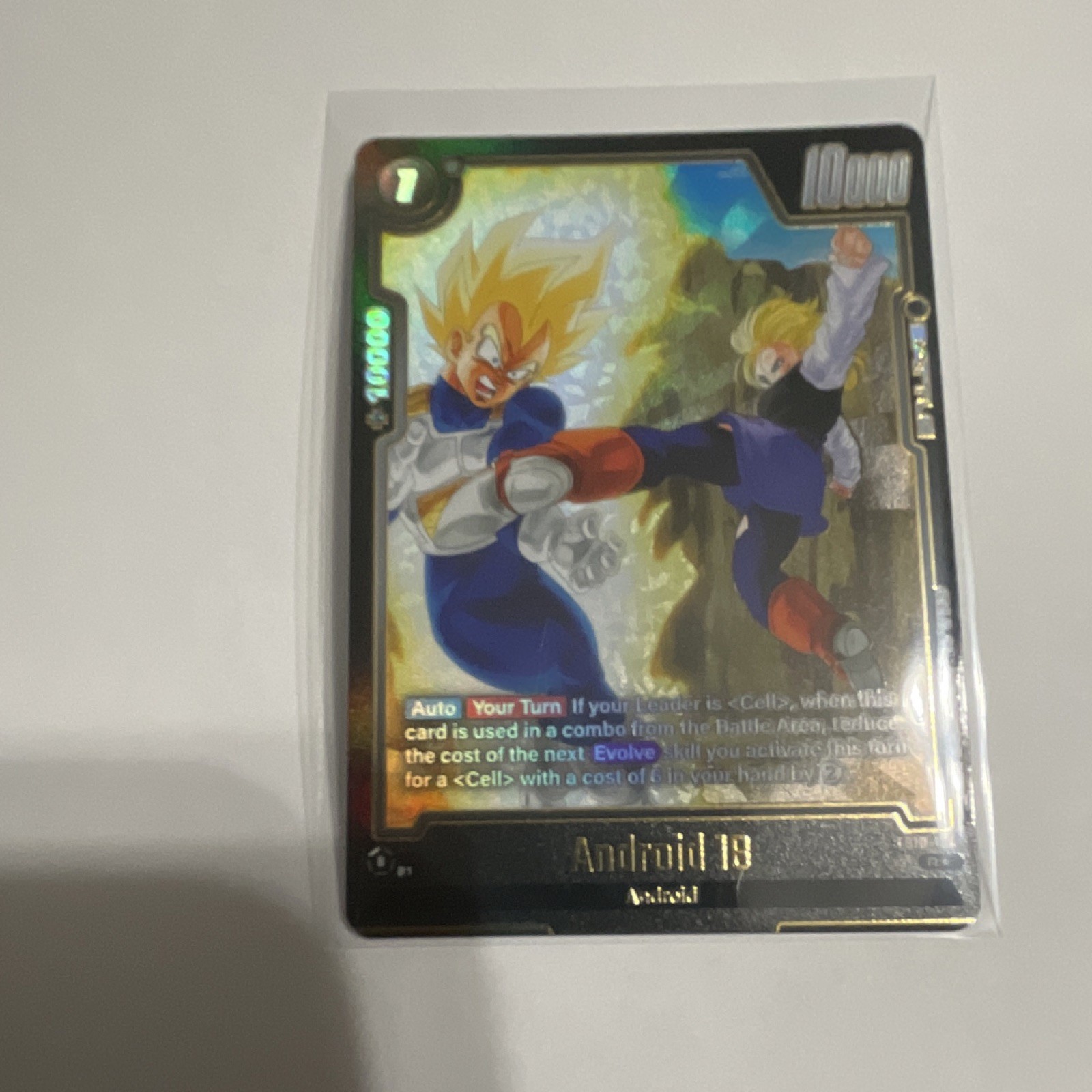 Bandai Dragon Ball Super Android 18 Foil Battle Card Eng 10000 Power Cost 1