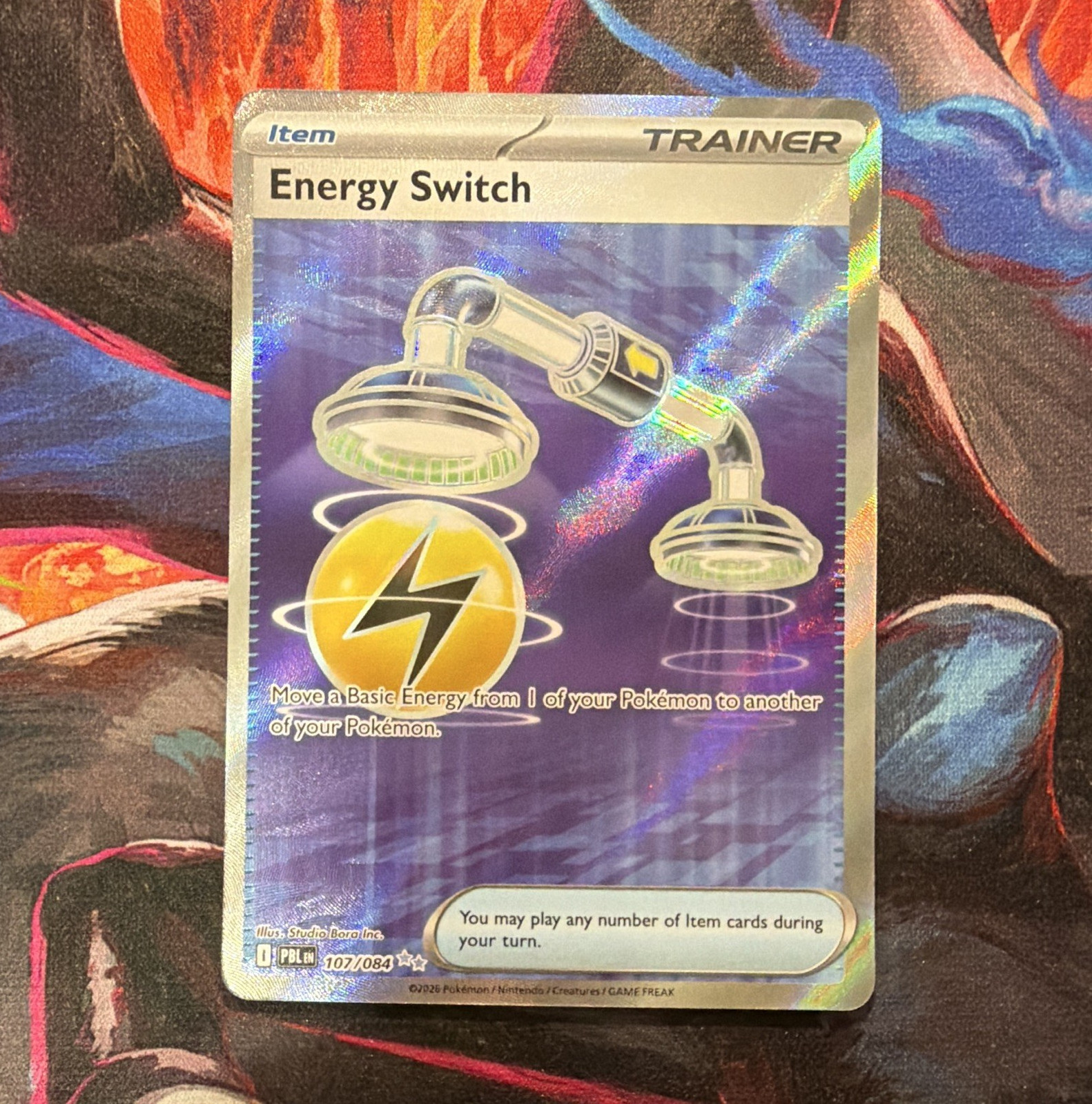 Pokemon TCG Energy Switch 107/084 PBL Full Art Secret Rare Holo EN 2016