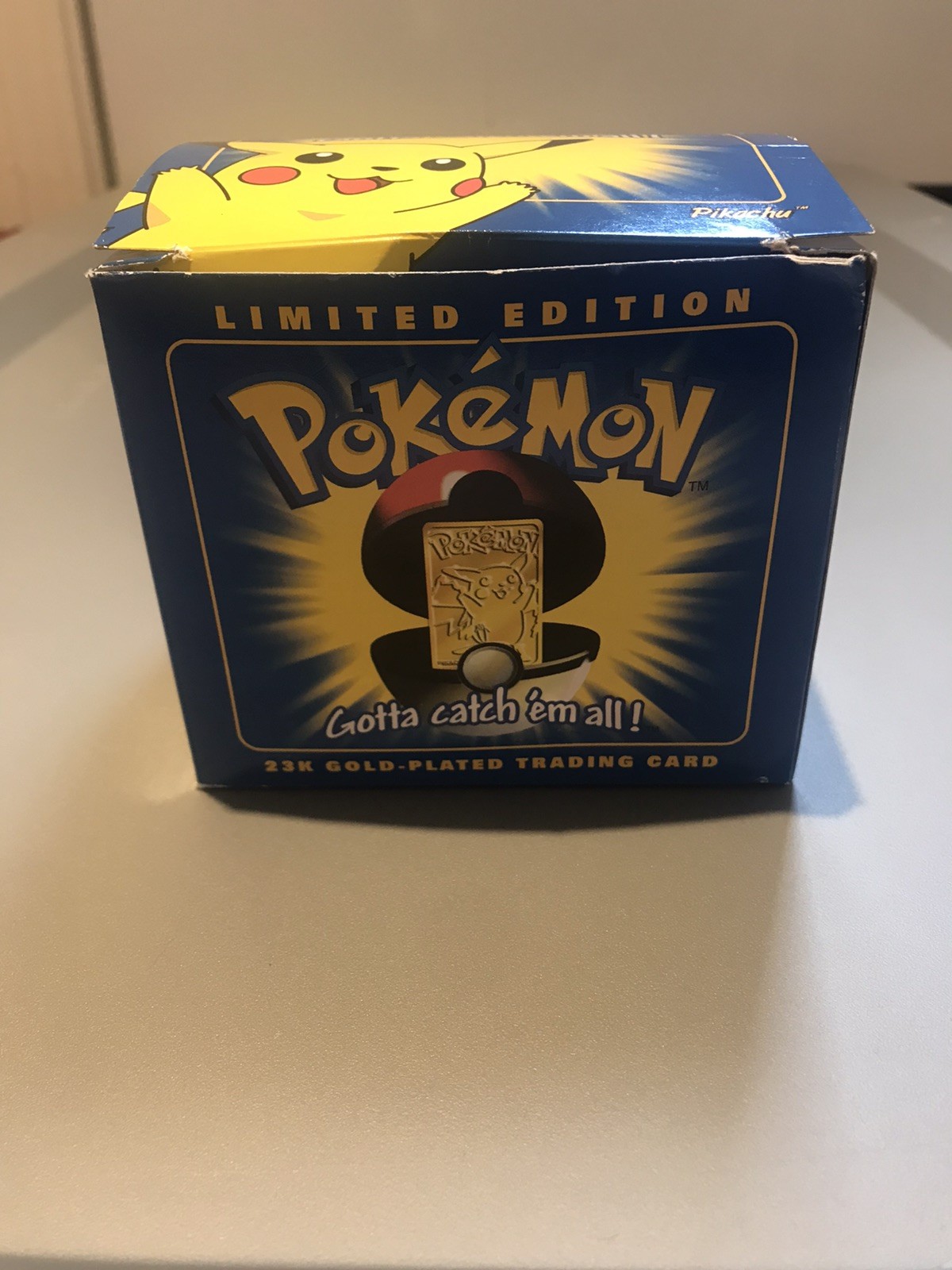 1999 Pokemon Burger King 23K Gold Plated Pikachu With Box
