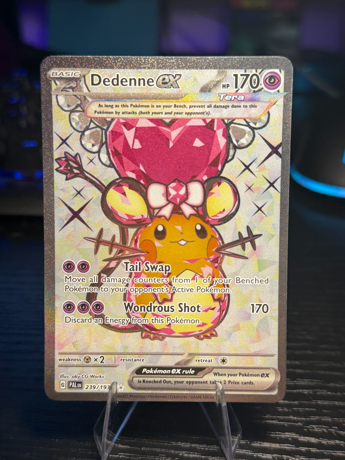 Dedenne EX Paldea Evolved 239/193 NEAR MINT