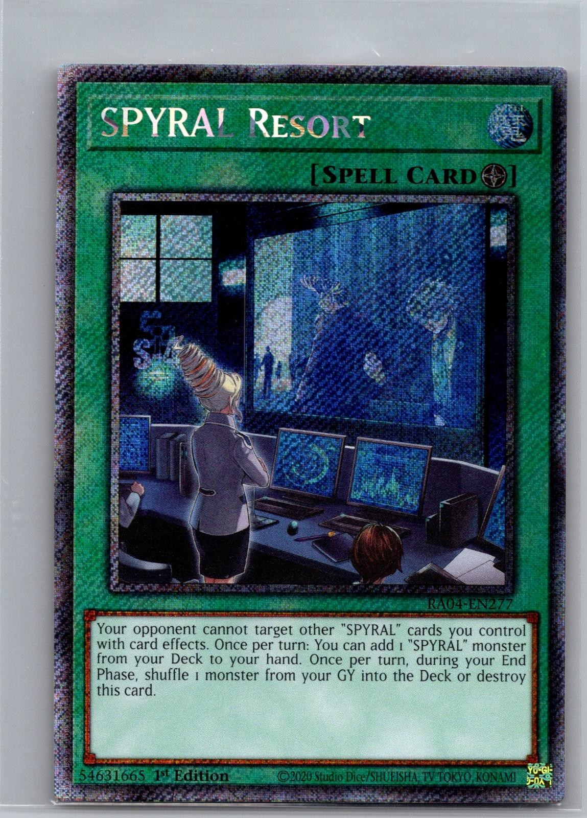 SPYRAL Resort (Platinum Secret Rare) RA04-EN277 Quarter Century Stampede 1st NM