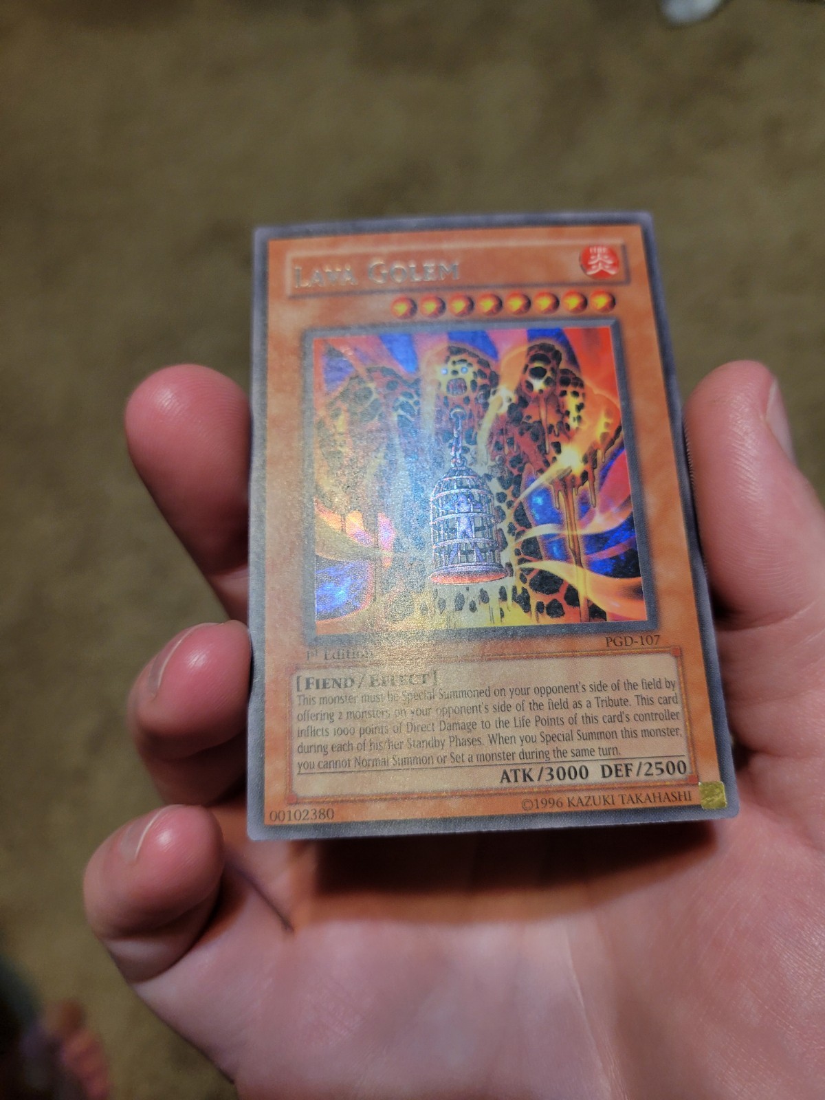 Lava Golem PGD-107 NM/VLP Pharaonic Guardian 1st Edition Yugioh Prismatic SR