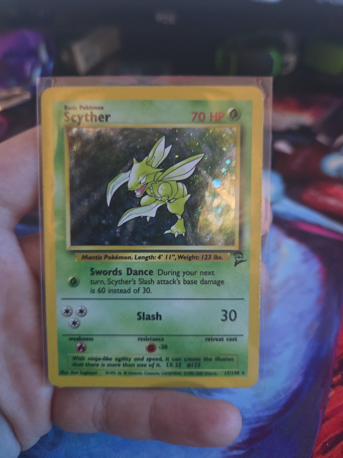 Scyther 017/130 Base Set 2 Holo
