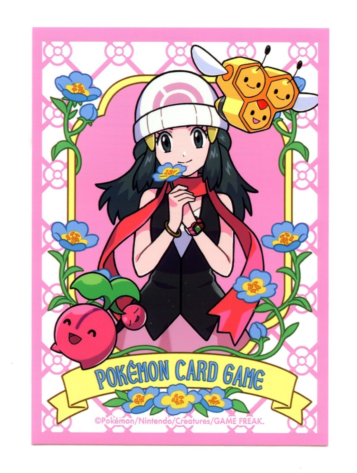 Dawn, Cherubi & Combee Flower Frame Individual Card Sleeve Pokemon Japan Orig.