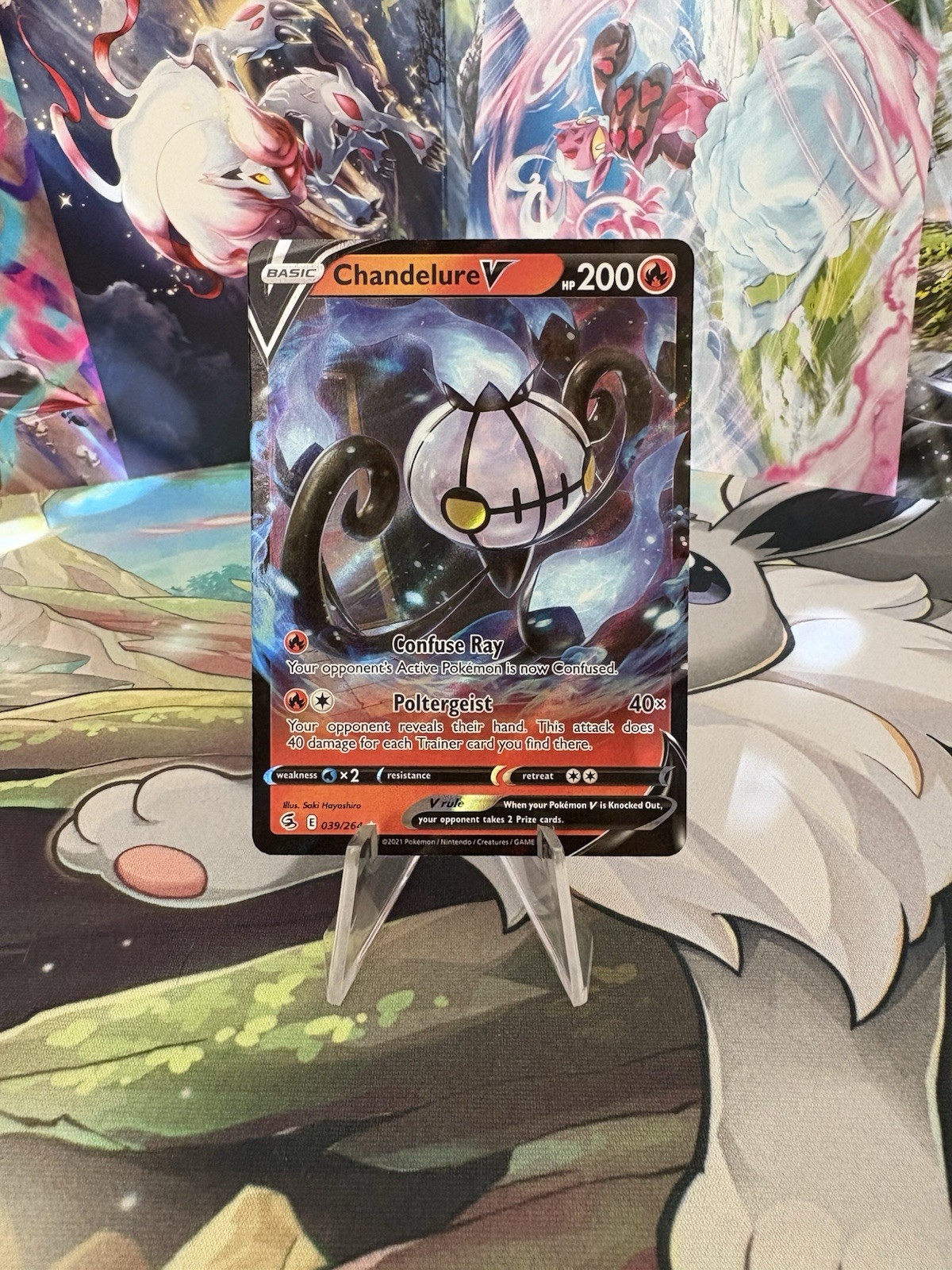 Chandelure V 039/264 Swsh08: Fusion Strike Holo
