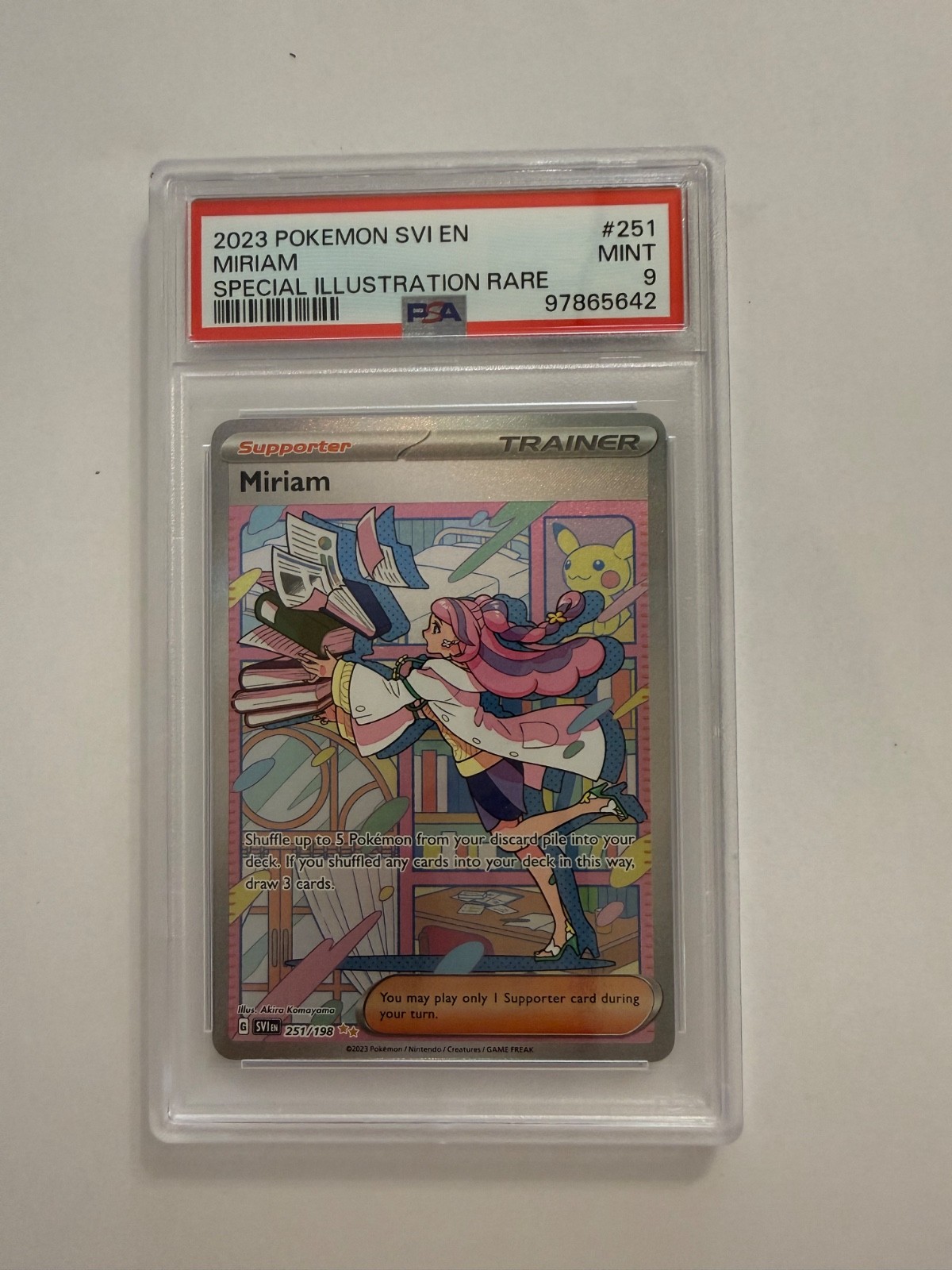 Miriam 251/198 SV01: Scarlet & Violet Base Set Holo PSA9