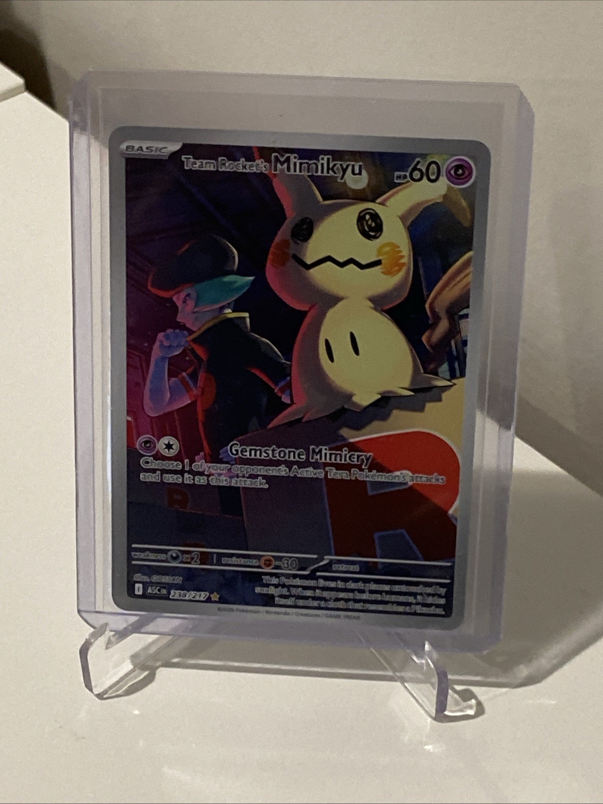 Pokémon TCG Team Rocket’s Mimikyu 238/217 Ascended Heroes Illustration Rare