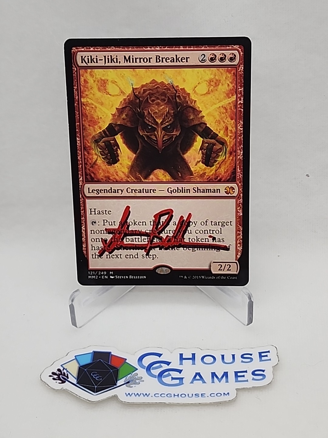 Kiki Jiki Mirror Breaker SIGNED RED SHADOW Steven Belledin MTG Magic *CCGHouse*