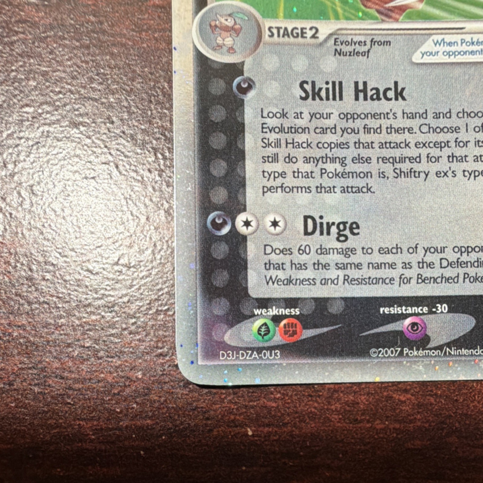 Nintendo Shiftry ex 97/108 EX Power Keepers Ultra Rare Holo 140 HP 2007