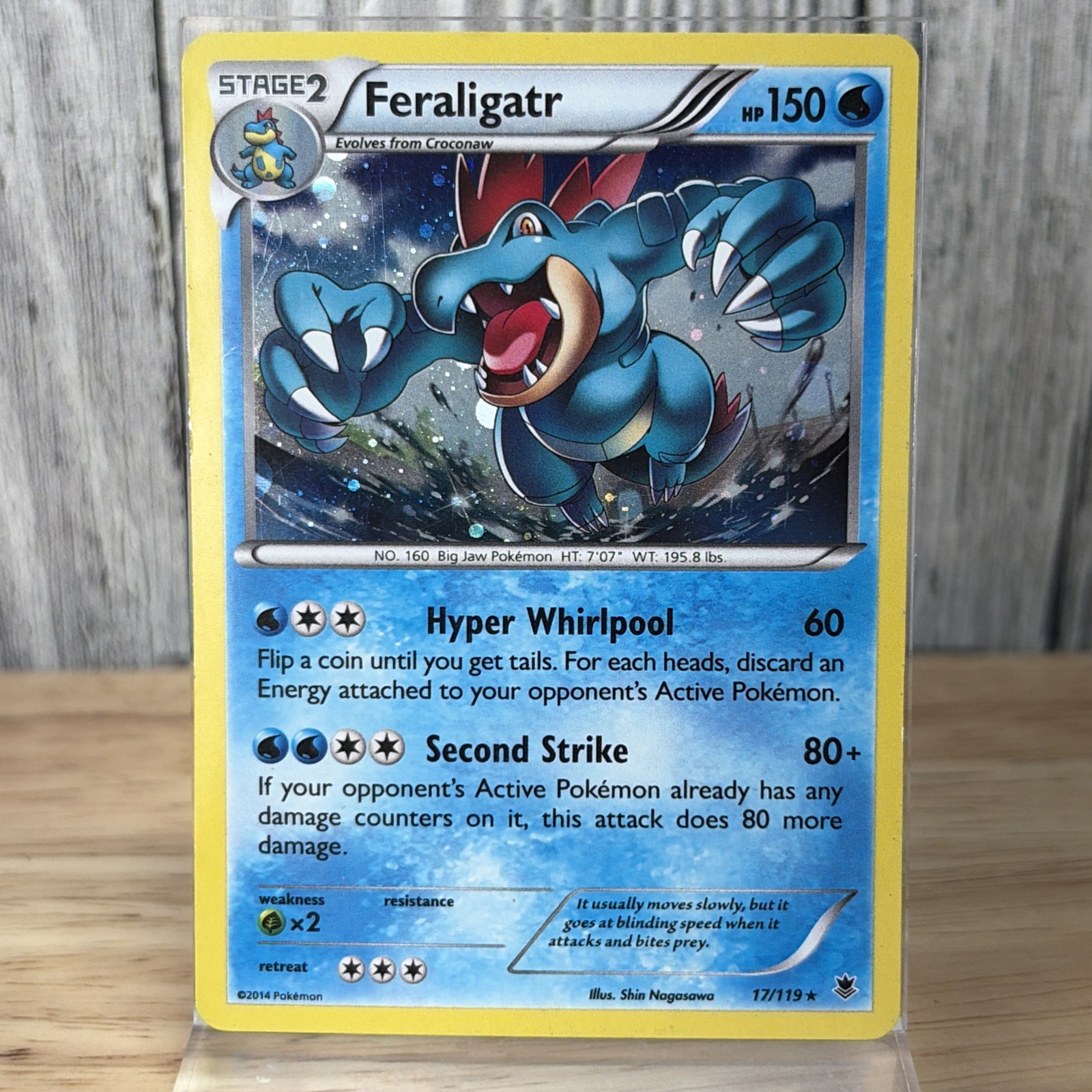 Feraligatr 17/119 Cosmos Holo Rare – XY Phantom Forces Pokemon TCG MP