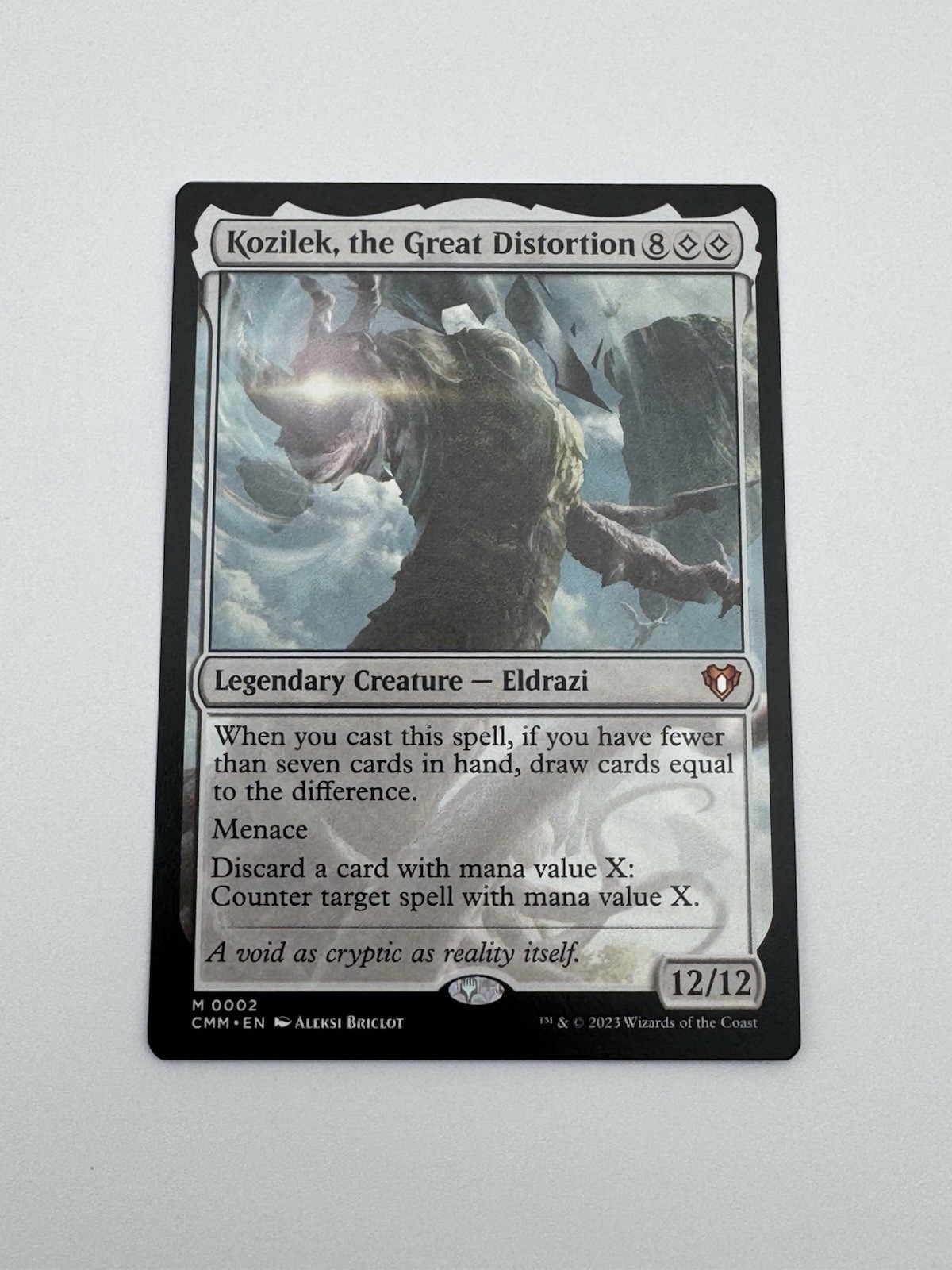 Kozilek, the Great Distortion NM Commander Masters CMM Magic MTG Eldrazi #0002
