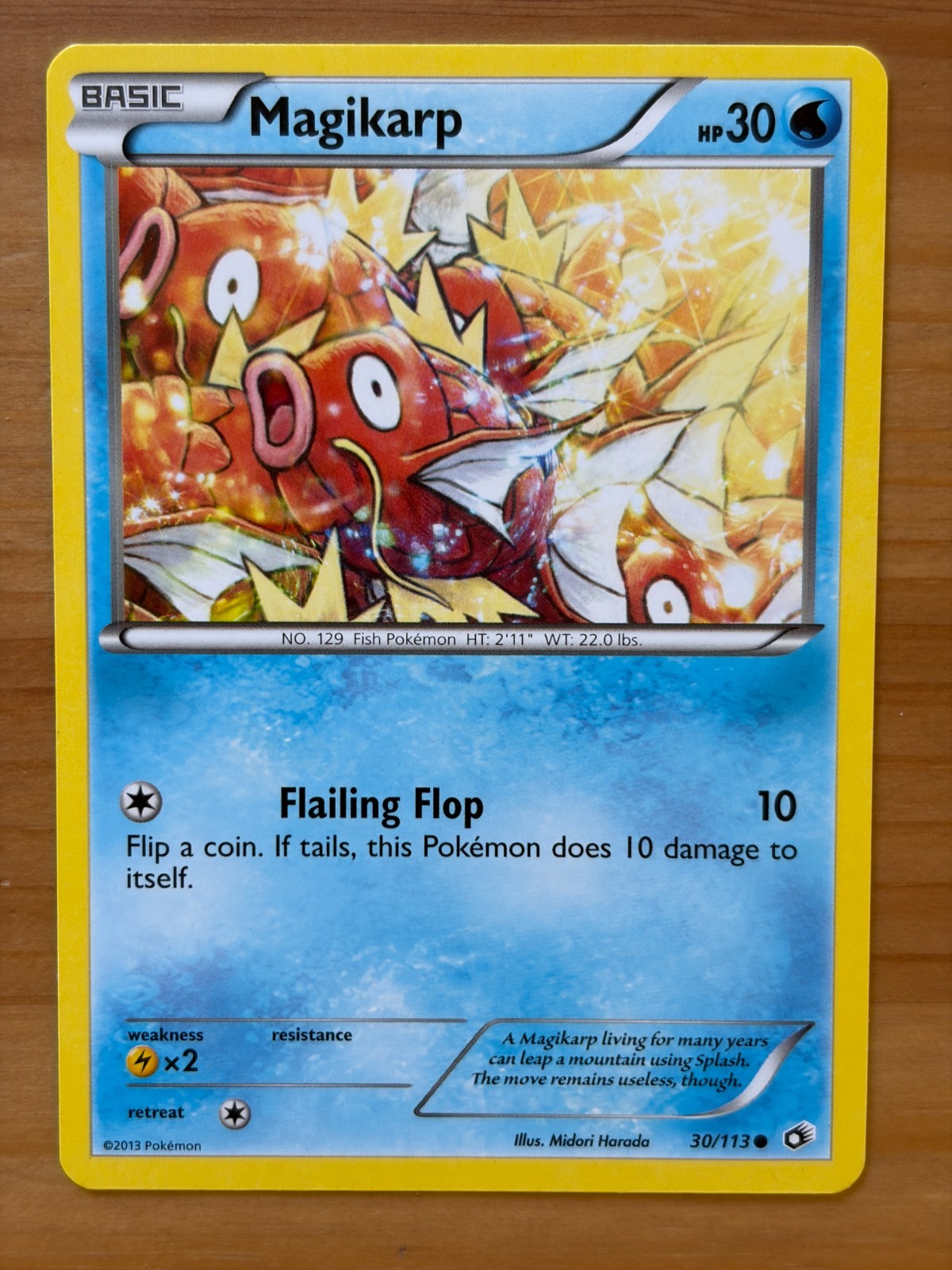 Magikarp 30/113 Regular Common LP – Legendary Treasures 2013 – Pokemon TCG