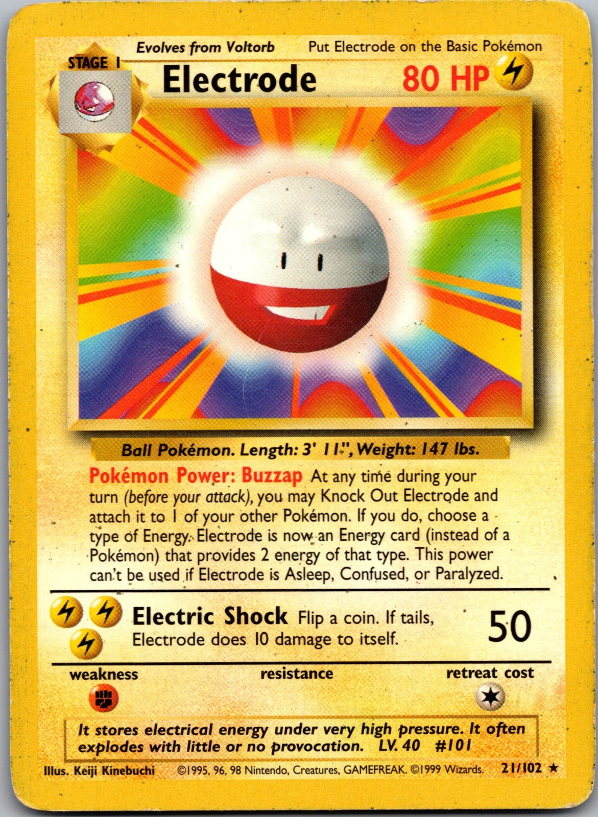 Electrode Rare Base Set 021/102 MP