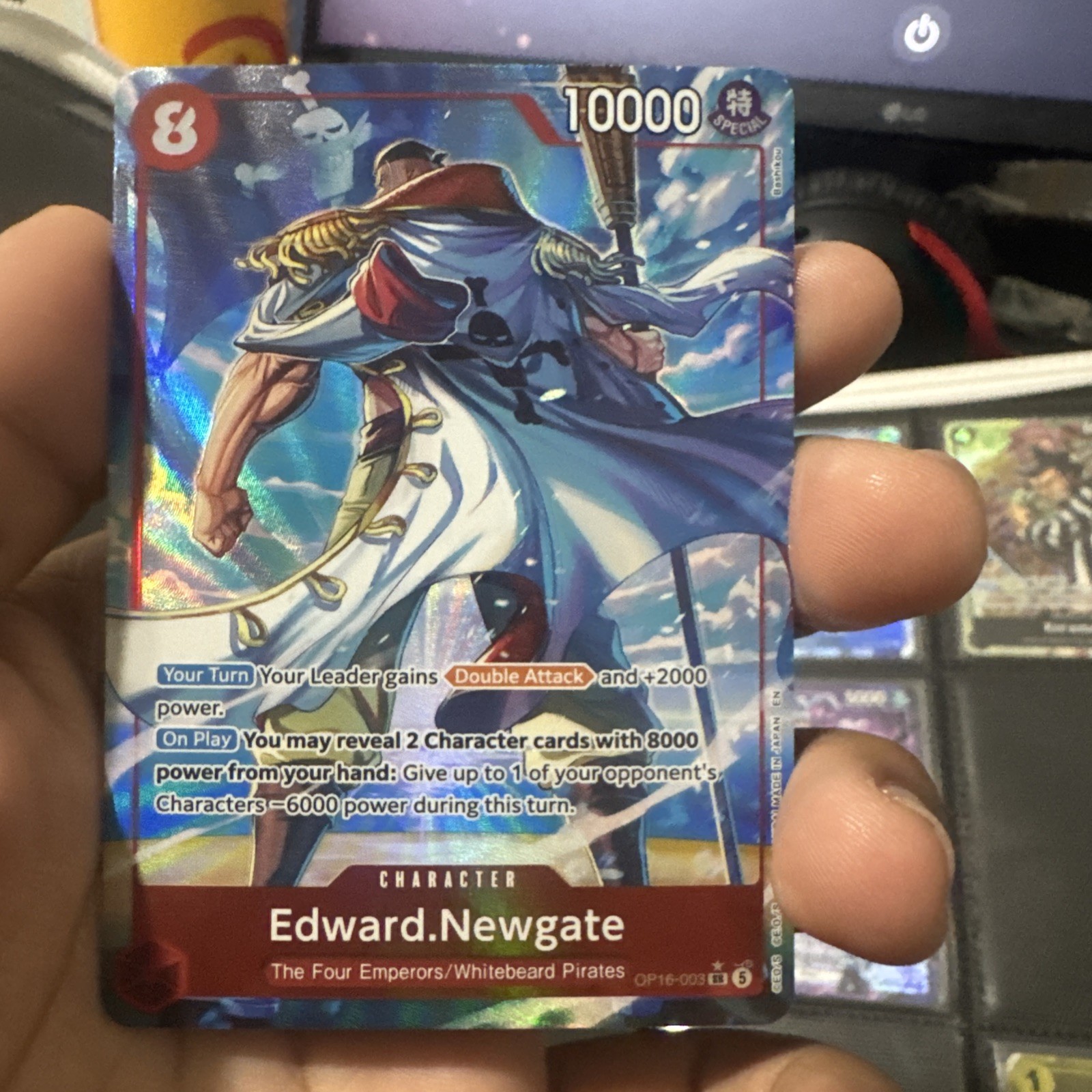 2026 One Piece The Time of Battle Edward Newgate SR OP16-003 Whitebeard