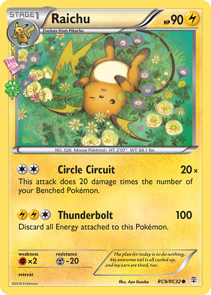 Raichu RC9/RC32 Common Generations Pokemon Near Mint