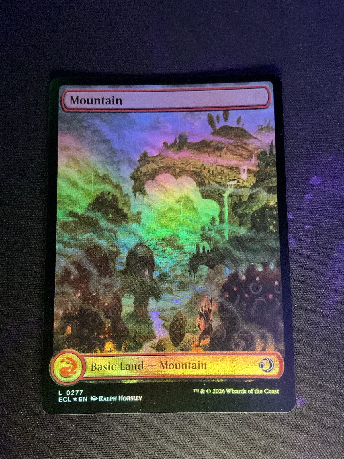 MTG * Mountain (0277, Foil) Lorwyn Eclipsed * 1X * NM