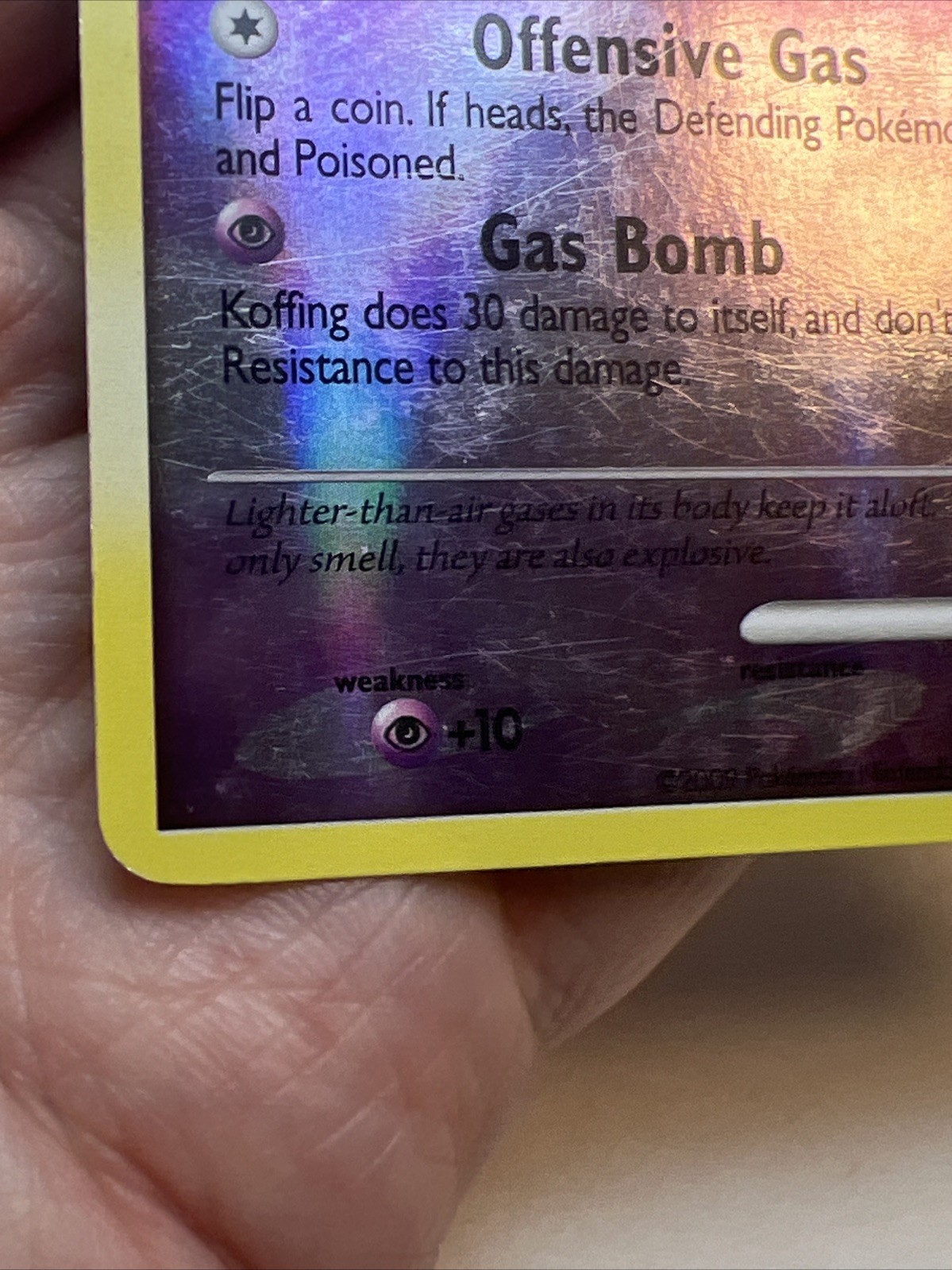 MP- Koffing 68/111 Reverse Holo Rising Rivals AUTHENTIC Pokemon Card