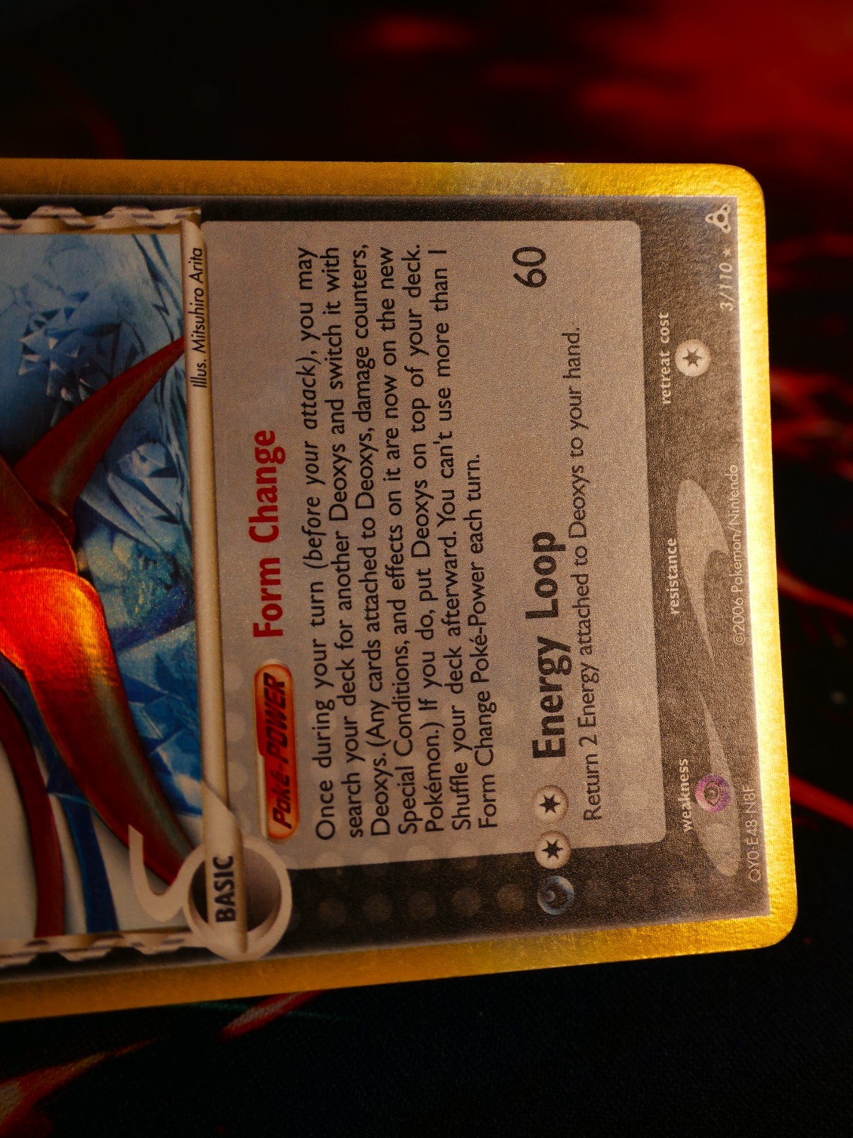 MP/HP Pokemon DEOXYS δ Card EX HOLON PHANTOMS #3/110 Delta Species Holo Rare#1