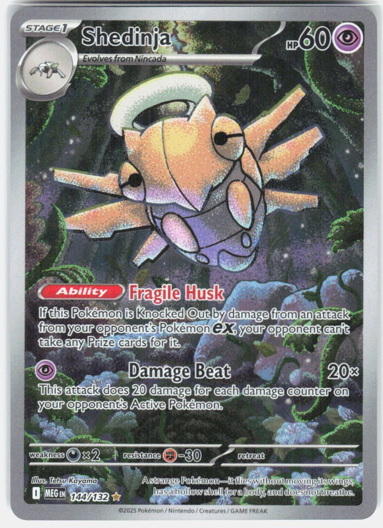 Pokemon Shedinja ME01 144/132 IR NM