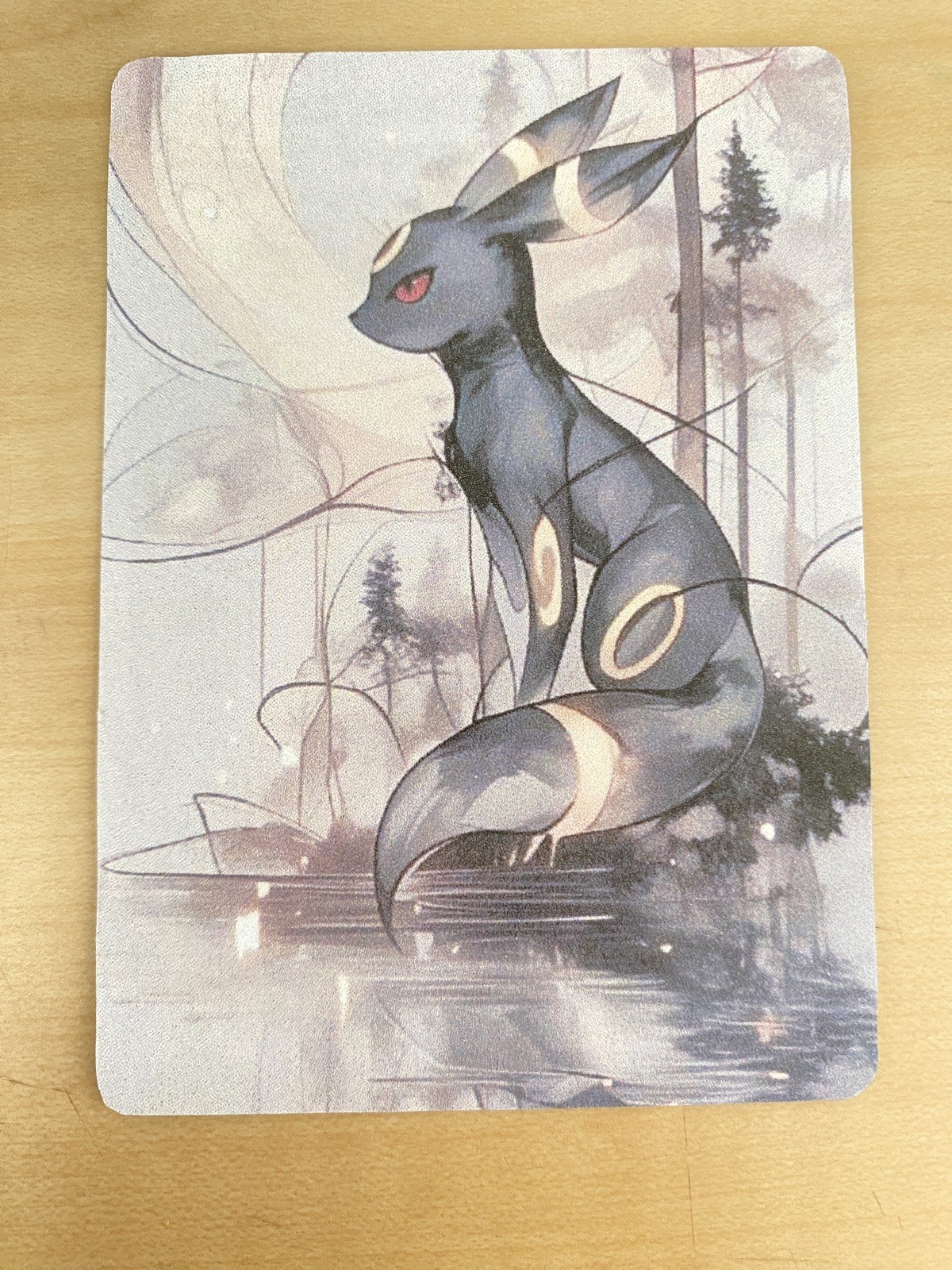 Anime ART STYLE Umbreon Fan Full Art Pokemon Custom Card/perfect bookmark