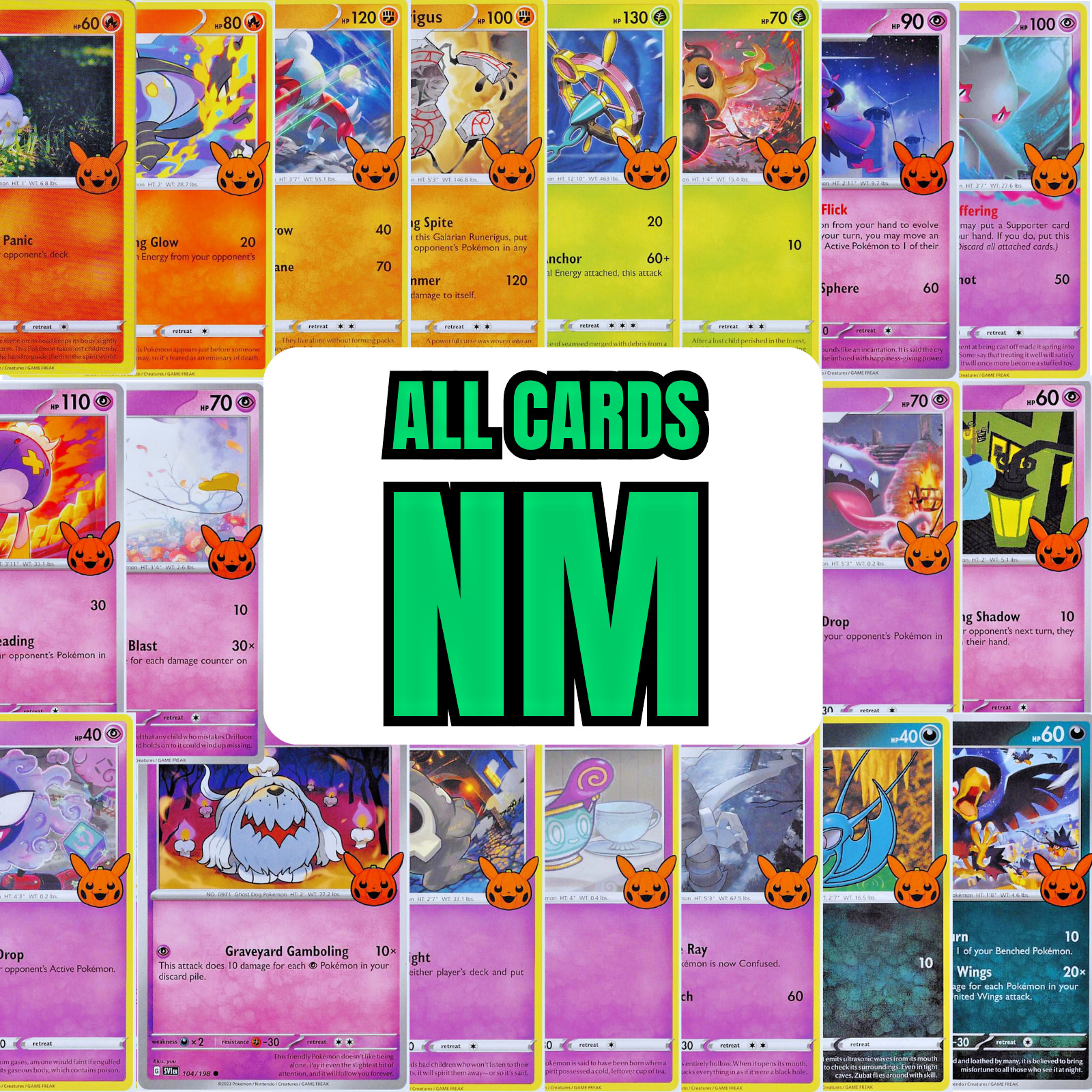 Pokémon 2023 Trick or Trade COMPLETE SET (30 Cards) Halloween NM + Free Shipping