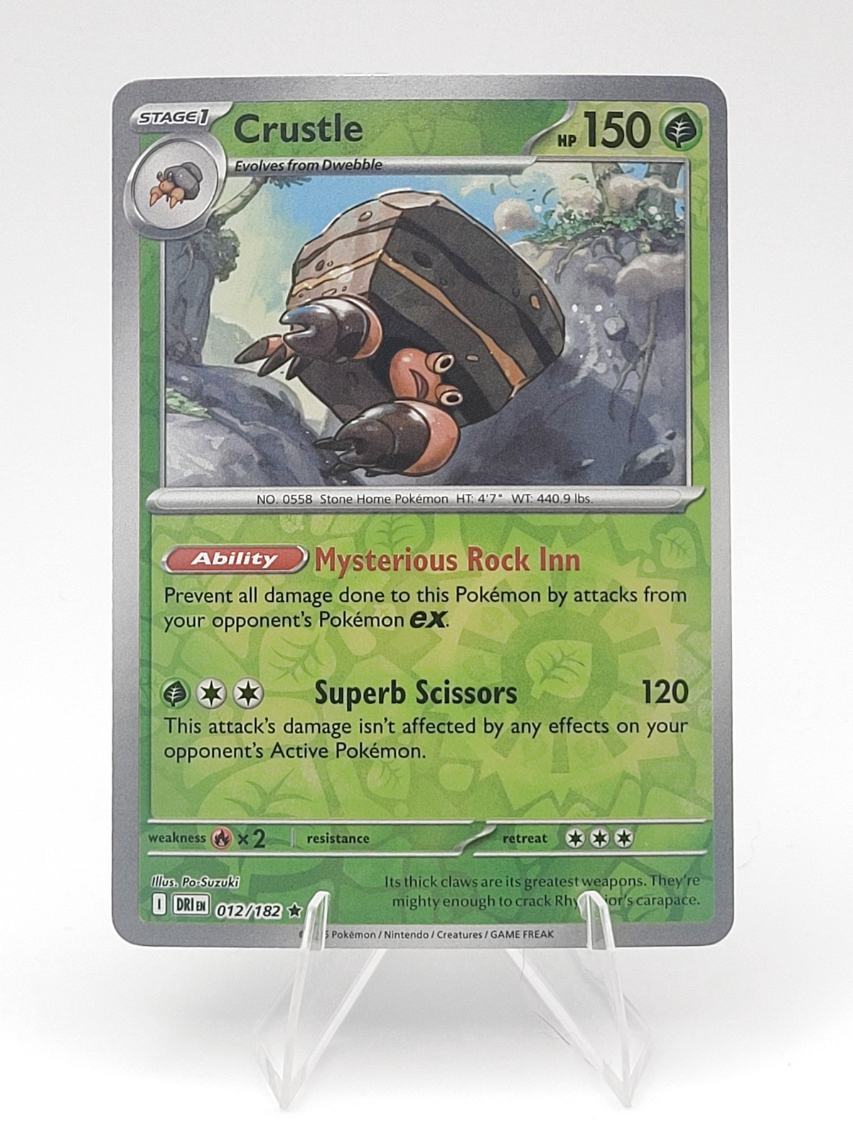 Crustle 012/182 REVERSE HOLO Near Mint – SV10: Destined Rivals