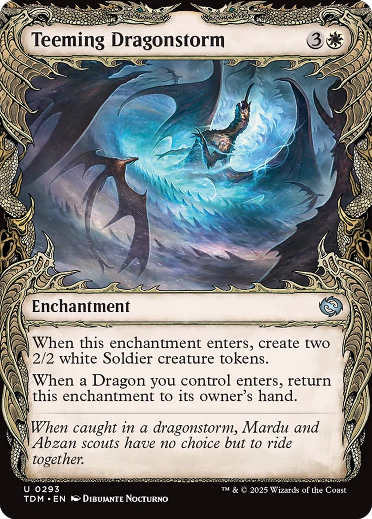 Teeming Dragonstorm (Showcase) [Tarkir: Dragonstorm] Foil Near Mint