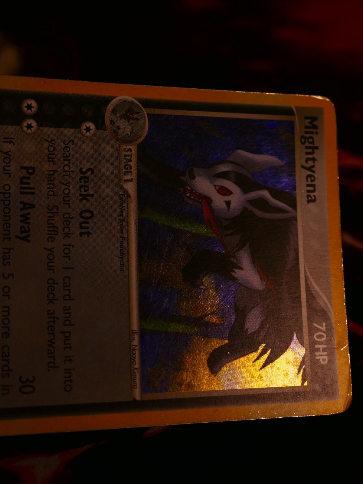 HP Pokemon MIGHTYENA Card EX DEOXYS Set #12/107 Holo Foil Rare#3
