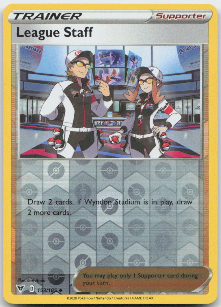 Pokemon : League Staff Vivid Voltage 153/185 : UC Reverse Holo